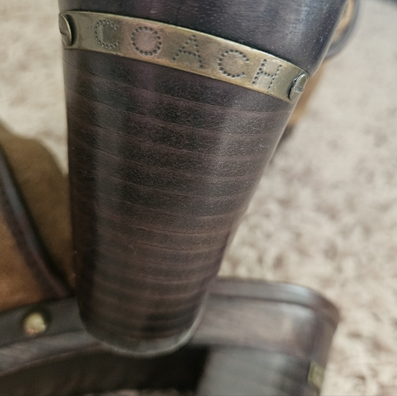 Coach clog size 11m brown suede new without tags/ box originally $195 never worn - Picture 5 of 6